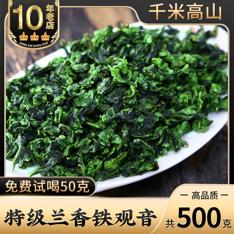 高山铁观音茶叶 茶树特写 兰花香 高山云雾 250g